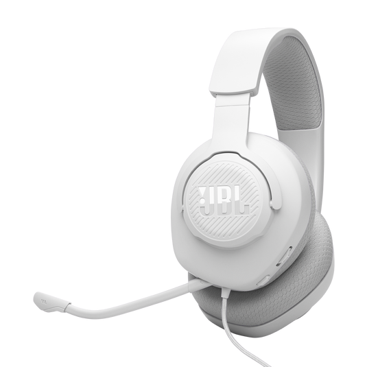 JBL Quantum 100M2 - White - Wired over-ear gaming headset with detachable mic and mute option - Hero image number null